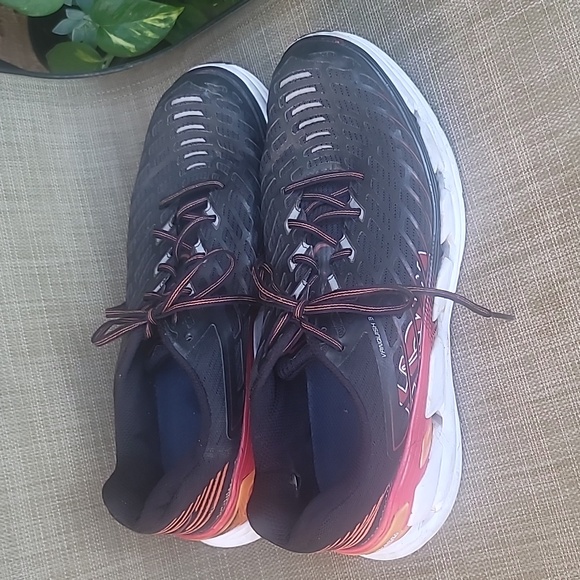 Hoka Other - Hoka Black and Red Athletic Shoes SZ 12.5